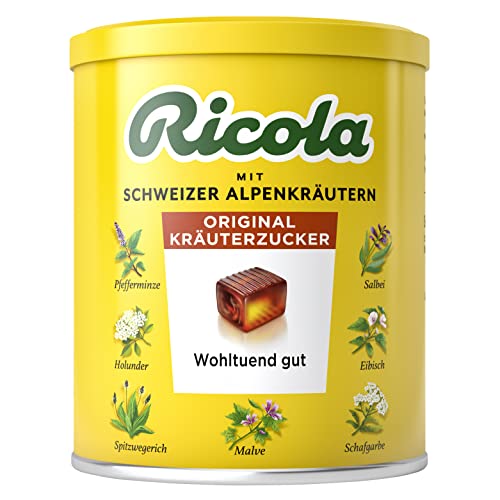 Ricola Original Kräuterzucker, Schweizer Kräuterbonbon, 1 x 250g Dose, Wohltuend für Hals und Stimme von Ricola
