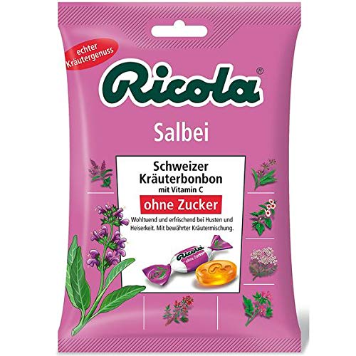 Ricola Salbei ohne Zucker, 18er Pack (18 x 75g) von Ricola