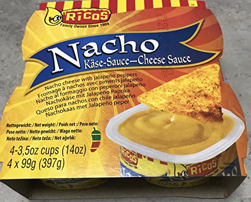Rico's Nacho Cheese Dip, 4x 3.5 Ounce by Rico's Rico's Nacho Cheese Dip, 4x 3.5 Ounce by Rico's von Rico