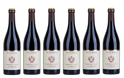 6x 0,75l - 2017er - Ricossa - Barbera d'Asti Superiore D.O.C.G. - Piemonte - Italien - Rotwein trocken von Ricossa