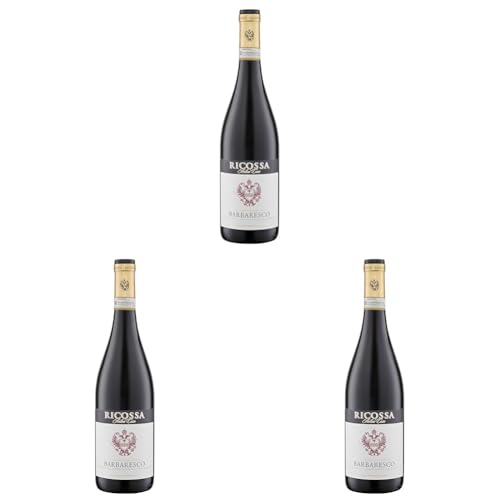 Ricossa Barbaresco DOCG Nebbiolo Trocken (1 x 0,75 l) (Packung mit 3) von Ricossa