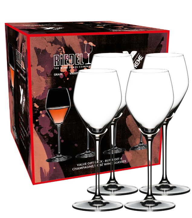 Riedel Rosé & Champagner Glas 4er Set Riedel Rosé & Champagner Glas 4er Set von Riedel