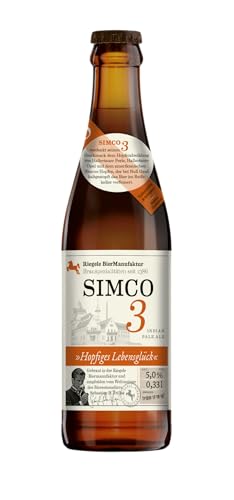 Riegele Simco 3 - Hopfiges Lebensglück - Kastanienrotes India Pale Ale, Craft Beer (1 x 0,33l) von Riegele
