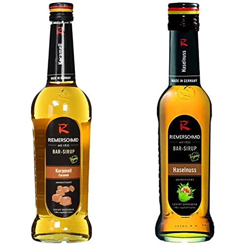 Riemerschmid Bar-Sirup Karamell (1 x 0.7 l) & Bar-Sirup Haselnuss (1 x 0.25 l) von Riemerschmid