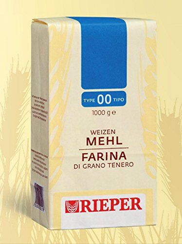 Weichweizenmehl Type 00 blau Rieper 1 kg. von Rieper Mühle Südtirol