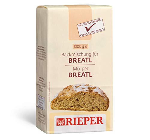 RIEPER Backmischung für Breatl - Südtiroler Roggensauerteig Brot 10 x 1 kg von RIEPER