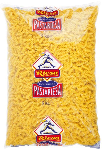 Riesa Pasta Hartweizen Nudeln 5 kg Spiralen Fusilli von Riesa