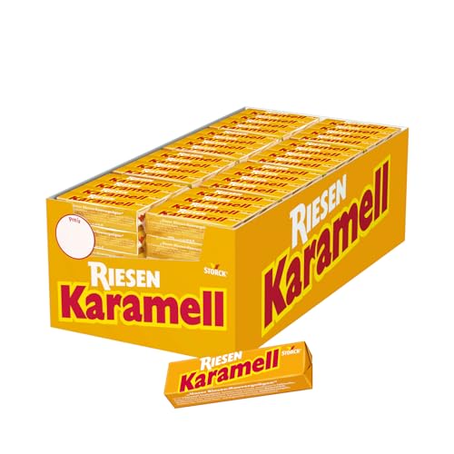 Karamell RIESEN – 80 x 29g Stange – Karamellkaubonbons mit intensivem Karamellgeschmack von Riesen