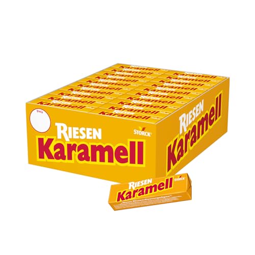 Karamell RIESEN – 48 x 116g Stange – Karamellkaubonbons mit intensivem Karamellgeschmack von Riesen