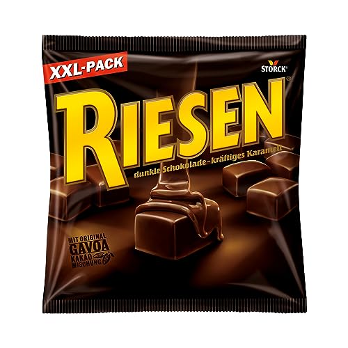 RIESEN – 1 x 377g – Bonbons mit Schokokaramell in kräftiger, dunkler Schokolade von Riesen