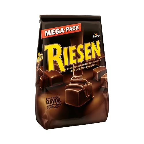 RIESEN – 1 x 900g MEGA-PACK – Bonbons mit Schokokaramell in kräftiger, dunkler Schokolade von Riesen