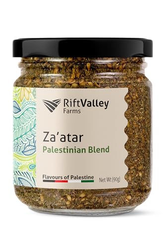 Rift Valley Farms - Palestinian Za'atar Blend - Authentische Gewürzmischung aus Palästina | Aromatisch, Natürlich & Vielseitig | Premium Qualität | 90g Rift Valley Farms - Palestinian Za'atar Blend - Authentische Gewürzmischung aus Palästina | Aromatisch, Natürlich & Vielseitig | Premium Qualität | 90g von Rift Valley Farms