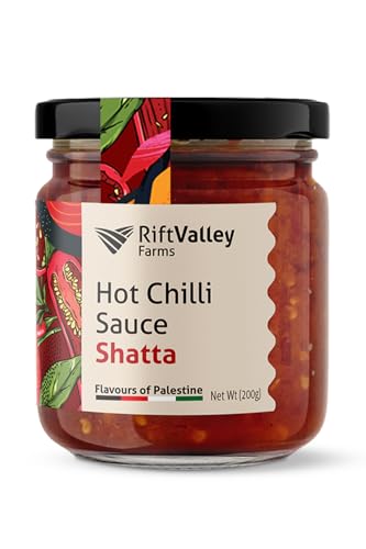 Rift Valley Farms Shatta - Authentische Chili Sauce aus Palästina - Traditionelle Palästinensische Würze | Extra Scharf & Aromatisch | Premium Qualität | 150g Rift Valley Farms Shatta - Authentische Chili Sauce aus Palästina - Traditionelle Palästinensische Würze | Extra Scharf & Aromatisch | Premium Qualität | 150g von Rift Valley Farms
