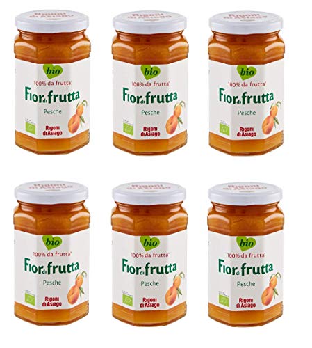 6x Rigoni di Asiago Fiordifrutta Pfirsich BIO Fruchtaufstrich Konfitüre 250g von Rigoni di Asiago