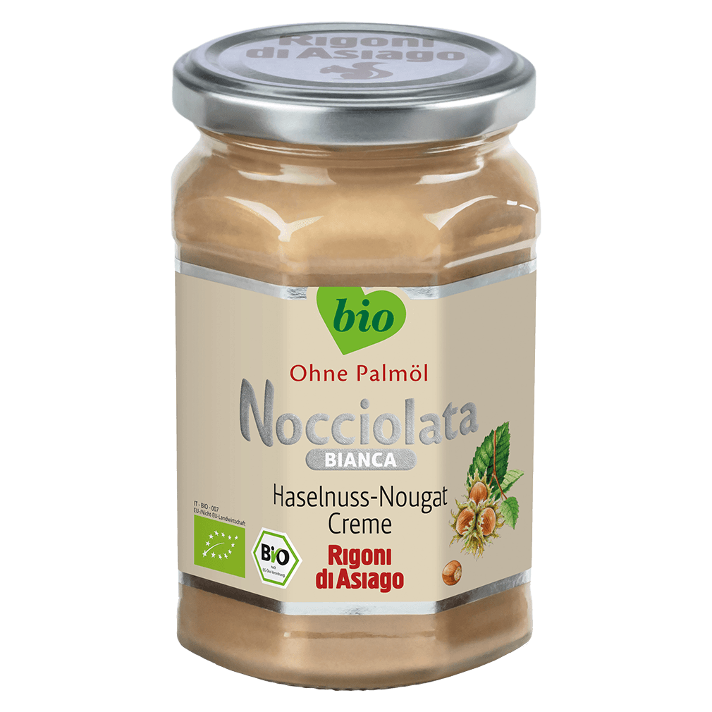 Bio Nocciolata Nuss Nougat Bianca, 250g von Rigoni di Asiago