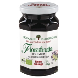 Holunderbeeren-Holunderblüten-Fruchtaufstrich Fiordifrutta Holunderbeeren-Holunderblüten-Fruchtaufstrich Fiordifrutta von Rigoni di Asiago