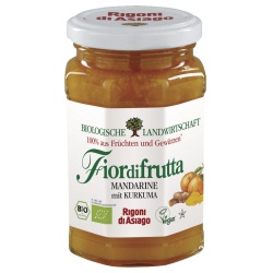 Mandarinen-Kurkuma-Fruchtaufstrich Fiordifrutta von Rigoni di Asiago