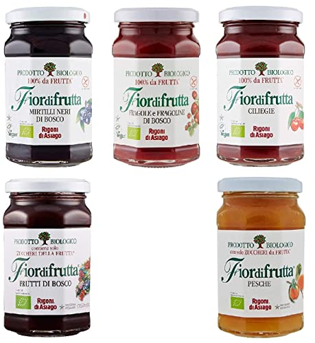 Rigoni di Asiago Fiordifrutta Testpaket Italienische Marmelade Marmelade BIO 5X 250g von Rigoni di Asiago