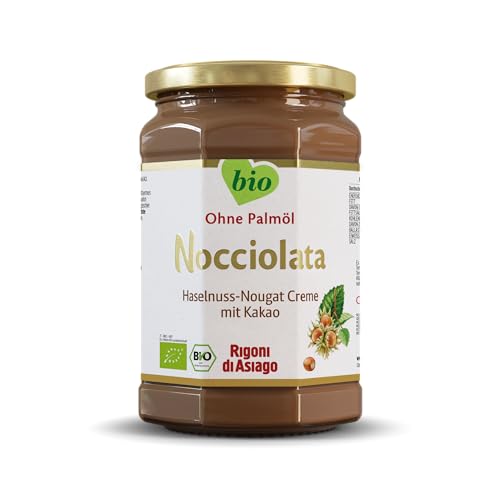 Rigoni di Asiago - Nocciolata - 1x 650g, Nuss Nougat Creme, Haselnusscreme ohne Palmöl, Nuss Nougat Creme ohne Palmöl, Leckerer Brotaufstrich von Rigoni di Asiago