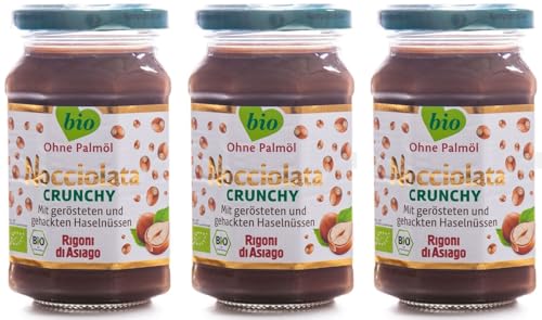 3x Rigoni di Asiago Nocciolata Crunchy Haselnuss-Aufstrich Creme mit gehackten gerösteten Haselnüssen 270g 3x Rigoni di Asiago Nocciolata Crunchy Haselnuss-Aufstrich Creme mit gehackten gerösteten Haselnüssen 270g von Rigoni di Asiago