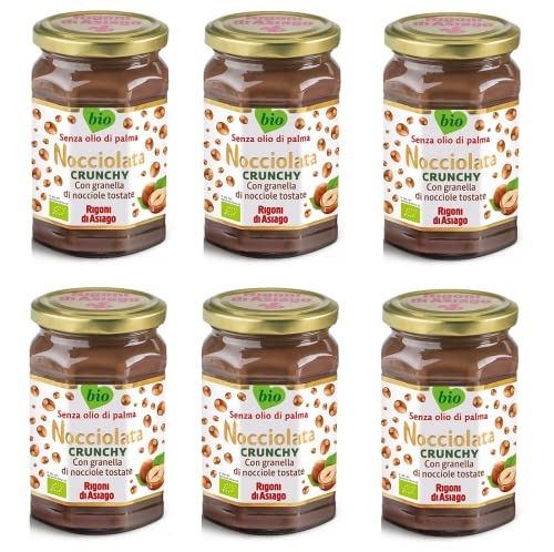6x Rigoni di Asiago Nocciolata Crunchy Haselnuss-Aufstrich Creme mit gehackten gerösteten Haselnüssen 270g 6x Rigoni di Asiago Nocciolata Crunchy Haselnuss-Aufstrich Creme mit gehackten gerösteten Haselnüssen 270g von Rigoni di Asiago