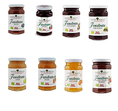 Testpaket Rigoni di Asiago Fiordifrutta BIO Brotaufstriche Konfitüre 8 x 250 g von Rigoni di Asiago