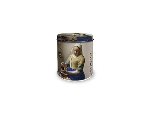 8 Stroopwafels In Vermeer Milchmädchen Dose (Karamell-Sirup-Waffeln) von Rijksmuseum
