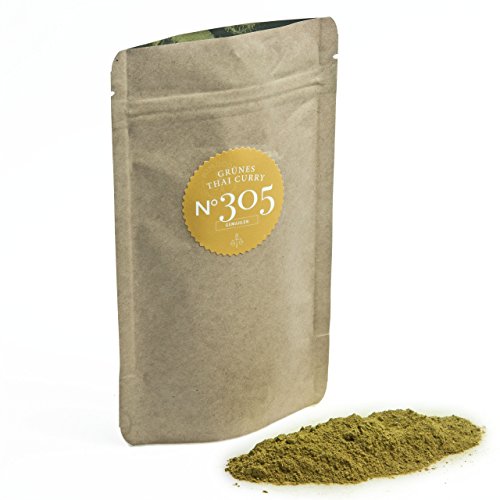 Bio Grünes Thai Curry N°305 - markant, mittelscharf & fruchtig, im praktischen Kraftpapier Zip-Beutel, Inhalt: 60g von Rimoco