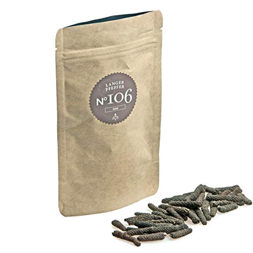 Rimoco N°106 Bio Langer Pfeffer ganze Stangen - Pkante Pfefferstangen süßlich, würzig, rauchig mit intensivem Aroma | Bio Anbau (DE-ÖKO-007) | 1000g in Kraftpapier Zip-Beutel von Rimoco