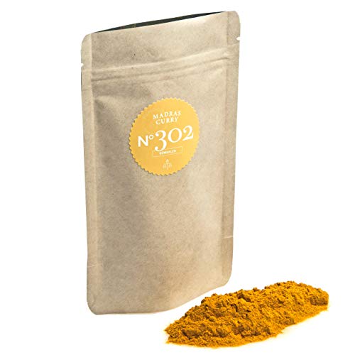 Rimoco N°302 Bio Madras Curry Pulver gemahlen - Milde indische Madras Currypulver Gewürzmischung | exotisch & warm, mild und vollmundig |in Großpackung | Inhalt: 1000g von Rimoco