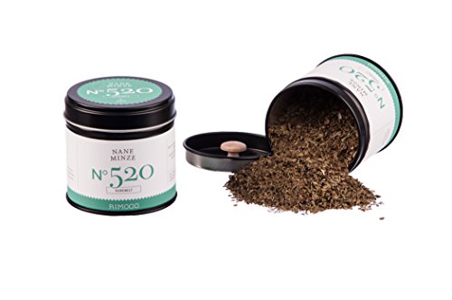 Bio Nane Minze N°520 - getrocknete Minzblätter, frisch, würzig & intensiv, in eleganter Gewürzdose mit doppeltem Aromadeckel, Inhalt: 30g von Rimoco