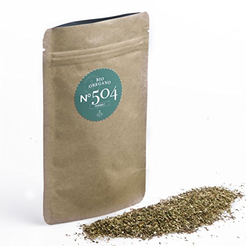 Bio Oregano N°504 - biologisch angebaut, gerebelt, markant, herb & rauchig, im praktischen Kraftpapier Zip-Beutel, Inhalt: 20g von Rimoco