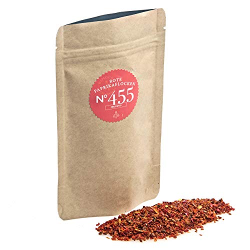 Rimoco N°455 Bio Rote Paprikaflocken getrocknet grob - Paprika Flocken aus roter Gemüsepaprika | vollmundig & fruchtig | Bio Anbau (DE-ÖKO-007) - Inhalt: 500g in Kraftpapier Zip-Beutel von Rimoco