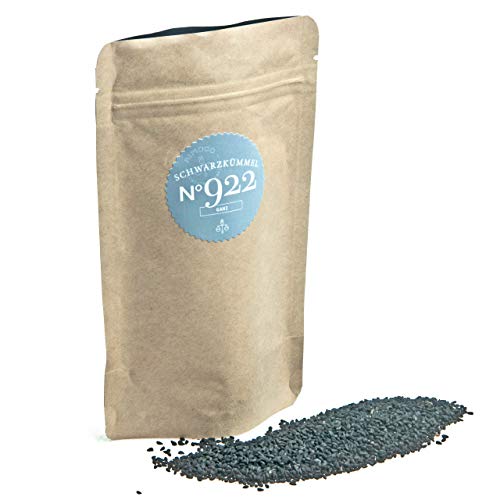 Bio Schwarzkümmel N°922 - ganz, nussig, feinherb &leicht fruchtig, im praktischen Kraftpapier Zip-Beutel, Inhalt: 1kg von Rimoco