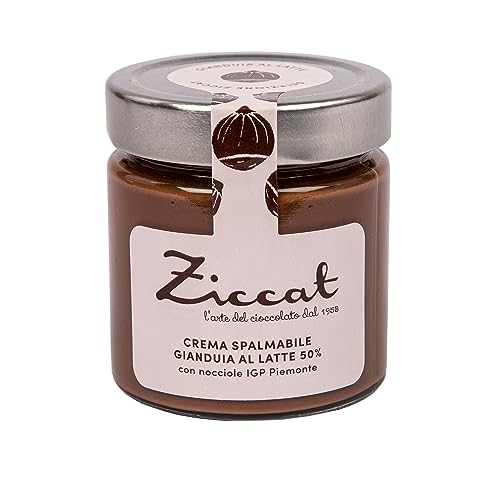 Rimoco Bio haselnuss Milch Creme von Ziccat 220g im Glas - leckere Haselnuss Creme (ohne Öl Zusätze) verwendbar als Haselnuss Topping fürs Müsli und als Nuss Aufstrich fürs Brot von Rimoco