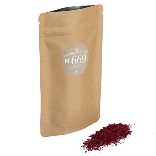 Rimoco N°669 Bio Cranberry Pulver - Die süß-saure Power der Cranberries (Moosbeeren) | schonend gefriergetrockent und gemahlen | in Großpackung | Inhalt: 1000g von Rimoco