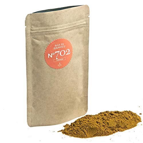 Rimoco N°702 Bio Ras el Hanout - Traditionell nordafrikanische Gewürzmischung | würzig, blumig & warm | Bio Anbau (DE-ÖKO-007) | 50g in Kraftpapier Zip Frische-Beutel von Rimoco