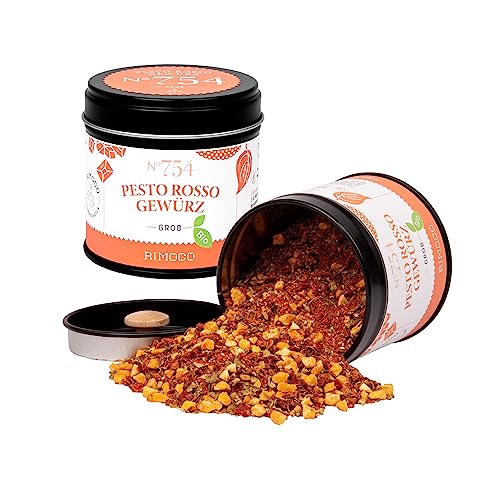 Rimoco N°754 Bio Pesto Rosso 1000g Beutel - Gewürzmix aus Tomatenflocken, geräucherter Paprika, aromatischem Knoblauch und Oregano - Perfekt für veganen Pesto-Genuss Rimoco N°754 Bio Pesto Rosso 1000g Beutel - Gewürzmix aus Tomatenflocken, geräucherter Paprika, aromatischem Knoblauch und Oregano - Perfekt für veganen Pesto-Genuss von Rimoco