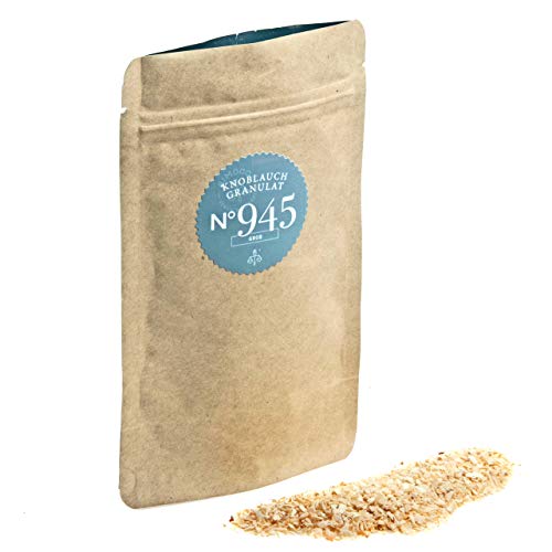 Rimoco N°945 Bio Knoblauch Granulat - Knoblauch Flocken getrocknet und granuliert | herzhaft, würzig & intensives Aroma | in Kraftpapier Zip Frische-Beutel | Inhalt: 500g von Rimoco