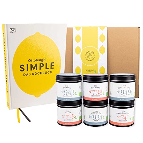 Rimoco Ottolenghi Geschenkset "Simple" - Set Inhalt: Ottolenghi Simple Das Kochbuch - Gewürze: Sumach 60g, Harissa 55g, Pul Biber 70g, Kardamom 45g, Zatar 50g, Berberitzen 40g Rimoco Ottolenghi Geschenkset "Simple" - Set Inhalt: Ottolenghi Simple Das Kochbuch - Gewürze: Sumach 60g, Harissa 55g, Pul Biber 70g, Kardamom 45g, Zatar 50g, Berberitzen 40g von Rimoco