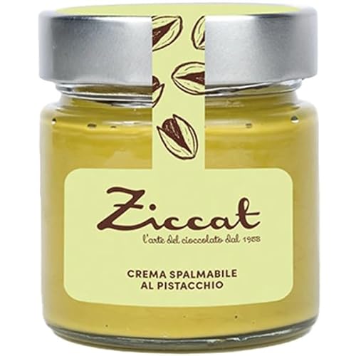 Rimoco Pistazien Creme von Ziccat 220g im Glas - leckere Pistazien Creme (ohne Öl Zusätze) verwendbar als Pistazien Topping fürs Müsli und als Aufstrich fürs Brot von Rimoco
