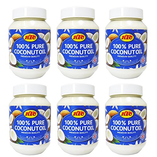 KTC Mehrzwecköl aus 100 % reinem Kokosnuss, 500 ml, 6 Stück (6 Stück) – verwendet für Haare, Kochen, Feuchtigkeitspflege von RinTalen