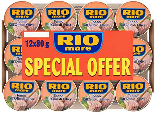 12x80g Rio Mare Tonno olio di oliva, Thunfisch in Olivenöl von Rio Mare