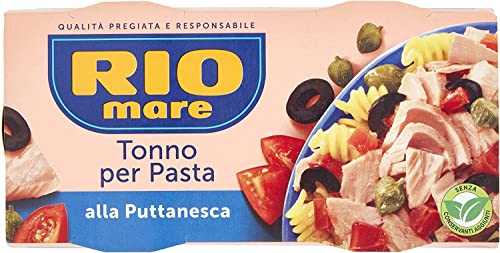 2x160g Rio Mare Thunfisch in Olivenöl mit Gemüse Per Pasta Puttanesca von Rio Mare