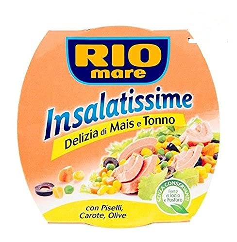 3x Rio Mare Tonno Insalatissime Delizia Mais e Tonno Mais und Thunfisch 160g von Rio Mare
