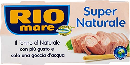 3x Rio Mare Tonno Super Naturale Super natürlicher Thunfisch (2x 112g) mit einem Tropfen Wasser von Rio Mare