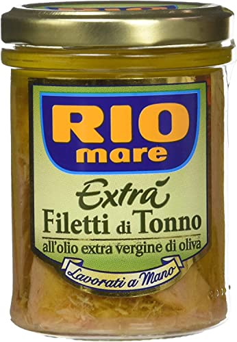 3x Rio mare extrà Tonno Filets verlegt Thunfisch natives Olivenöl extra 180 g von Rio Mare
