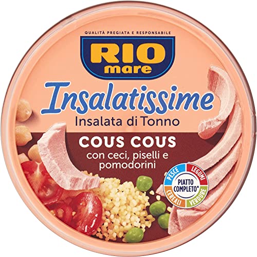 6x Insalatissime Rio mare Couscous und Thunfisch mit Kichererbsen, Erbsen, Kirschtomaten 200g von Rio Mare