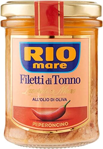 6x Rio Mare Filetti di Tonno con Peperoncino würzige Thunfischfilets handgemacht 180g von Rio Mare