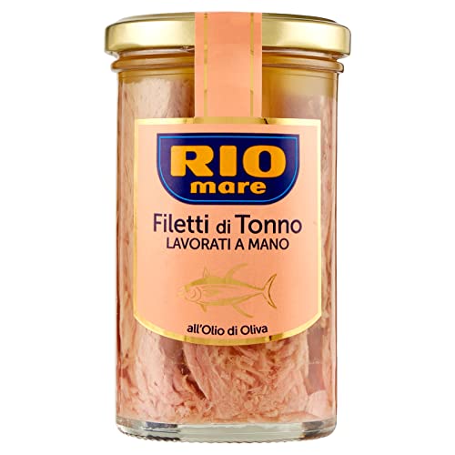 6x Rio Mare Filetti di Tonno in Olio di oliva Thunfischfilets in Olivenöl handgemacht 250g 6x Rio Mare Filetti di Tonno in Olio di oliva Thunfischfilets in Olivenöl handgemacht 250g von Rio Mare